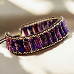 Braccialetto Energetico in Giada Viola Magica
