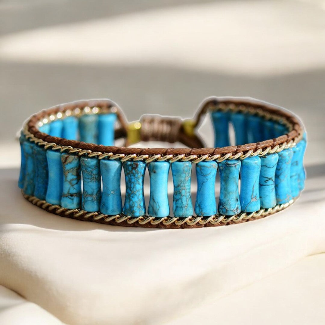 Bracciale Energetico in Diaspro Turchese Magico