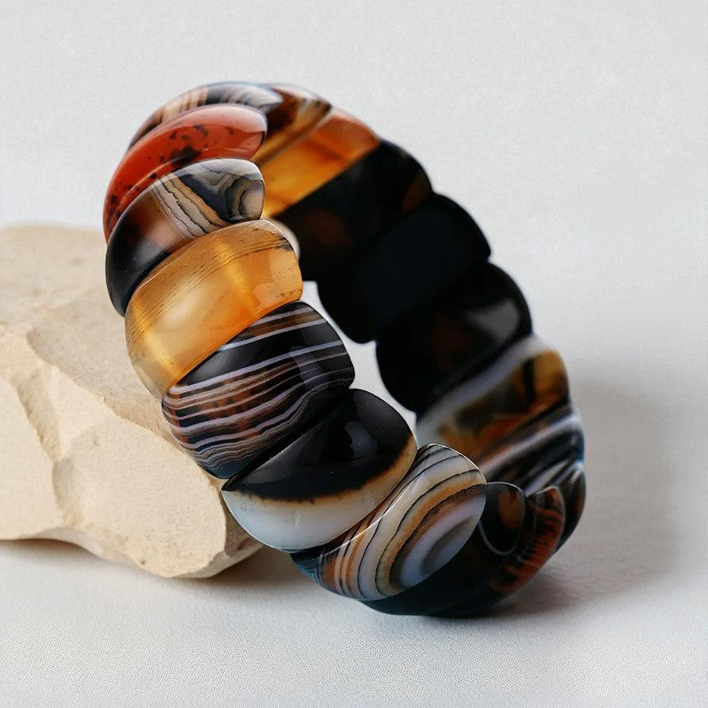 Bracciale Grosso in Onice Guaritore