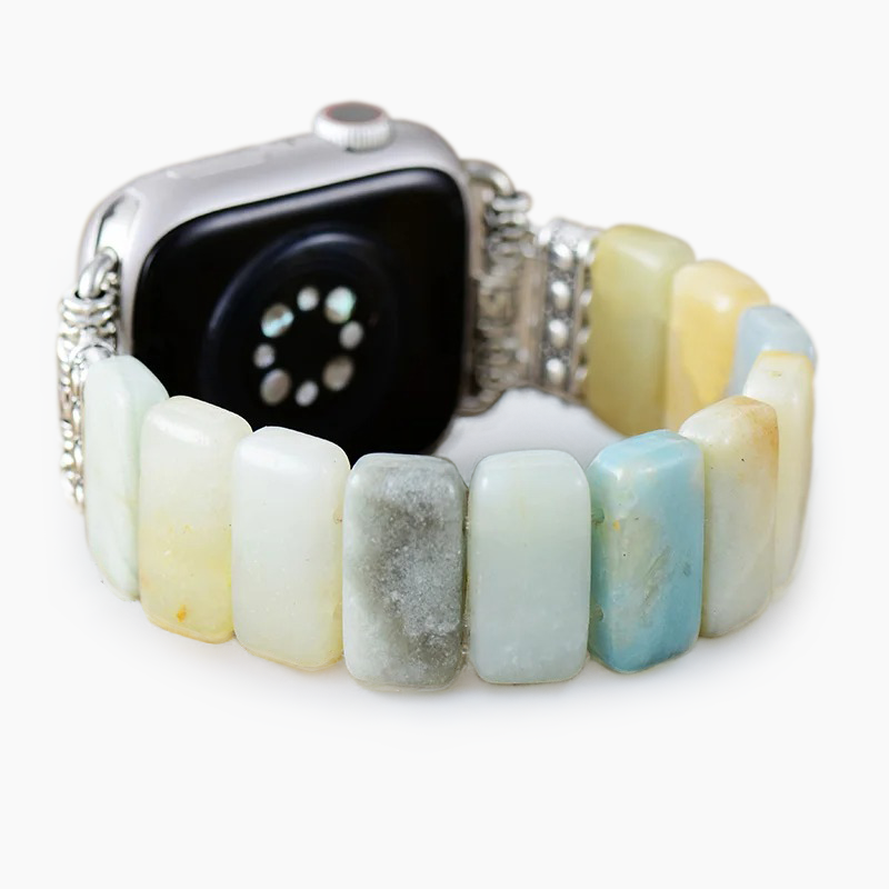 Cinturino Apple Watch elasticizzato Amazonite Grace