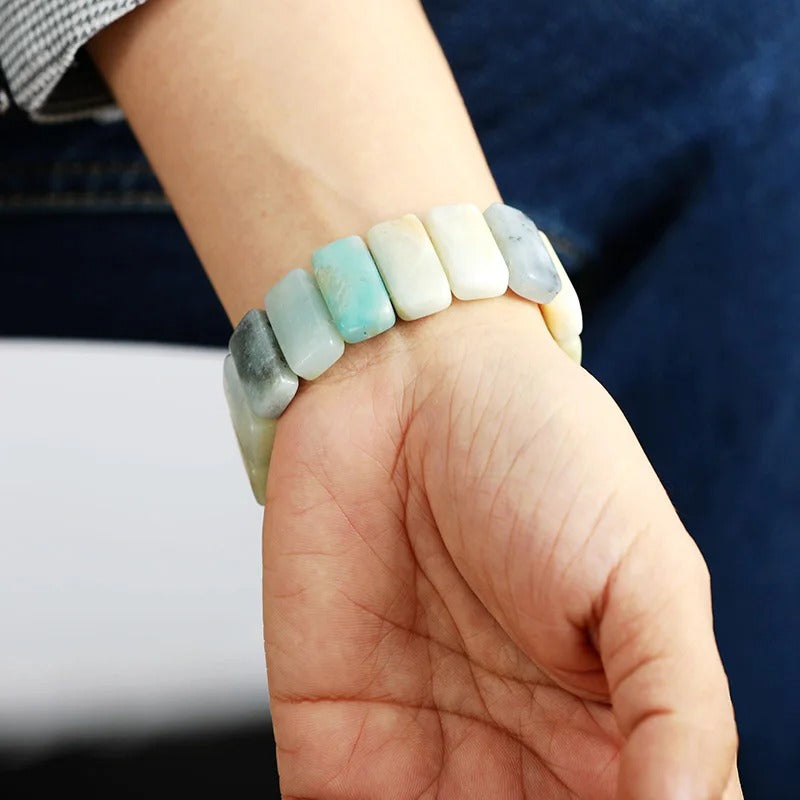 Cinturino Elasticizzato Amazonite Grace per Apple Watch