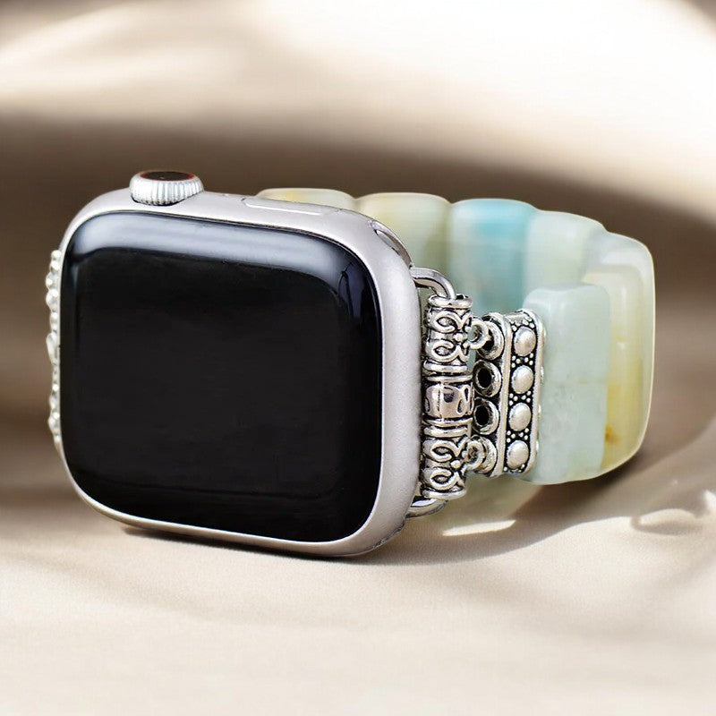 Cinturino Elasticizzato Amazonite Grace per Apple Watch