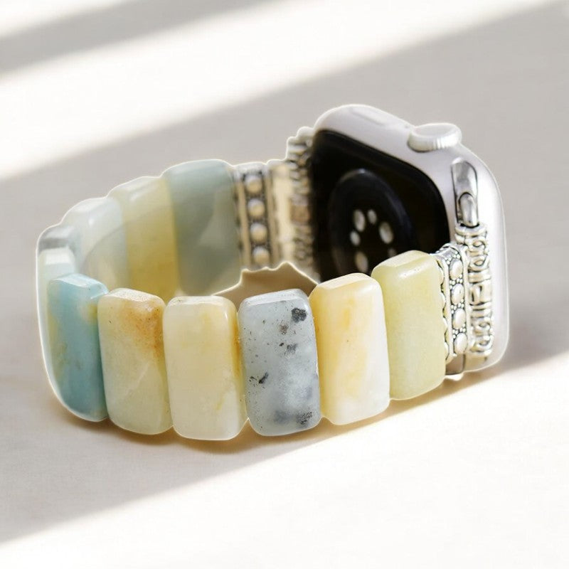 Cinturino Elasticizzato Amazonite Grace per Apple Watch