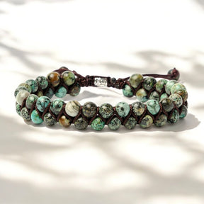 Bracciale da uomo in turchese africano