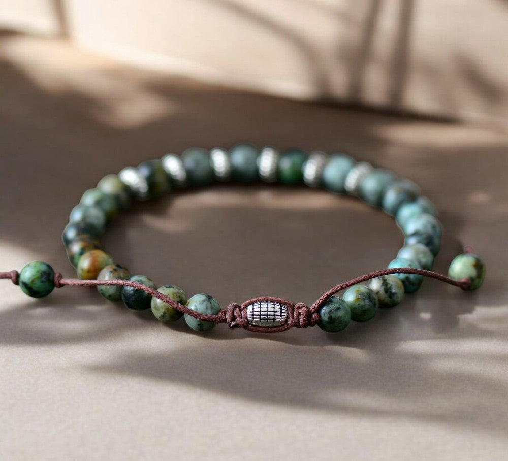 Bracciale Ragnar da uomo in turchese africano