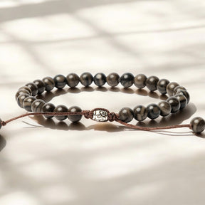 Bracciale in Giada Nera da Uomo