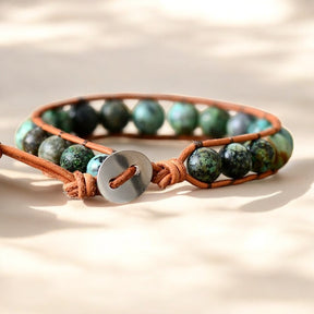 Bracciale Boho Africano da Uomo con Turchese