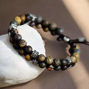 Bracciale da uomo in jasper affascinante