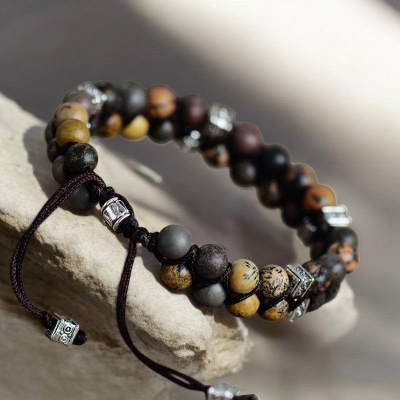 Bracciale da uomo in jasper affascinante