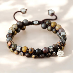 Bracciale da uomo in jasper affascinante