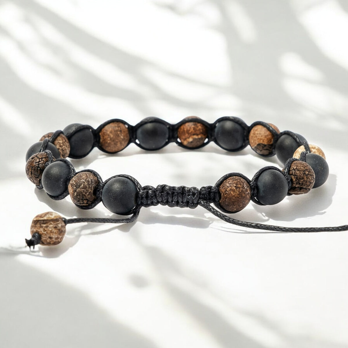 Bracciale in Onice Crepato da Uomo