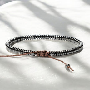 Bracciale in pietra ematite da uomo