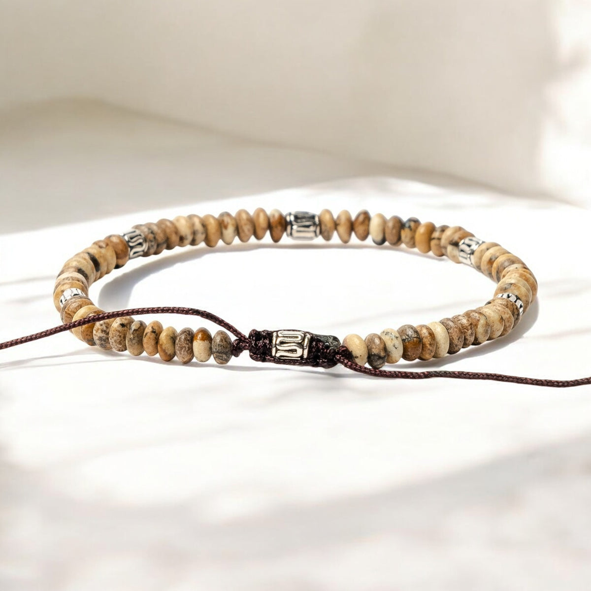 Bracciale in Giada Tibetana da Uomo