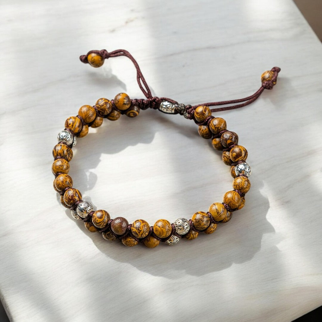 Bracciale Vintage da Uomo in Giada