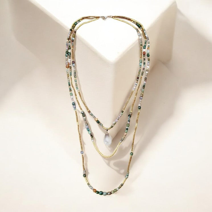 Collana a 3 strati Native