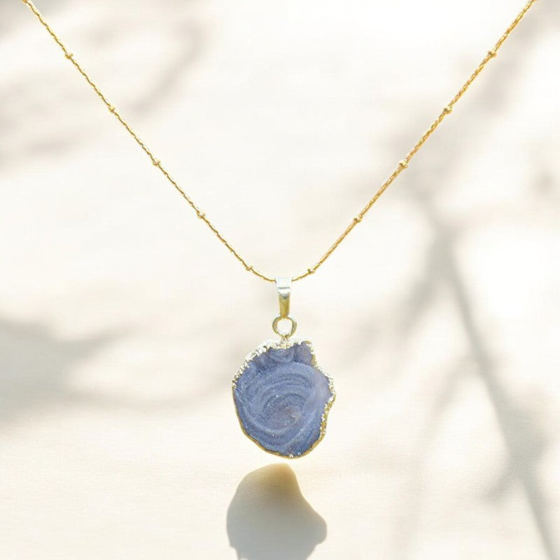 Collana in pietra di agata naturale