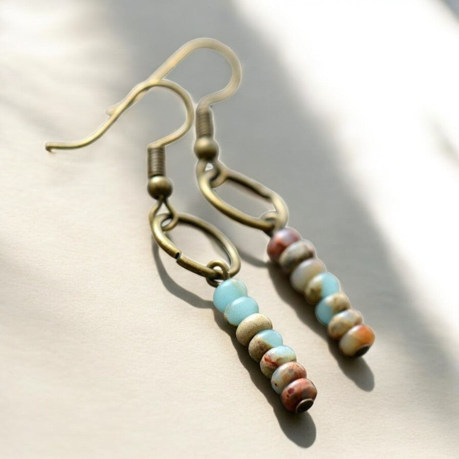 Orecchini in Pietra Naturale Jasper