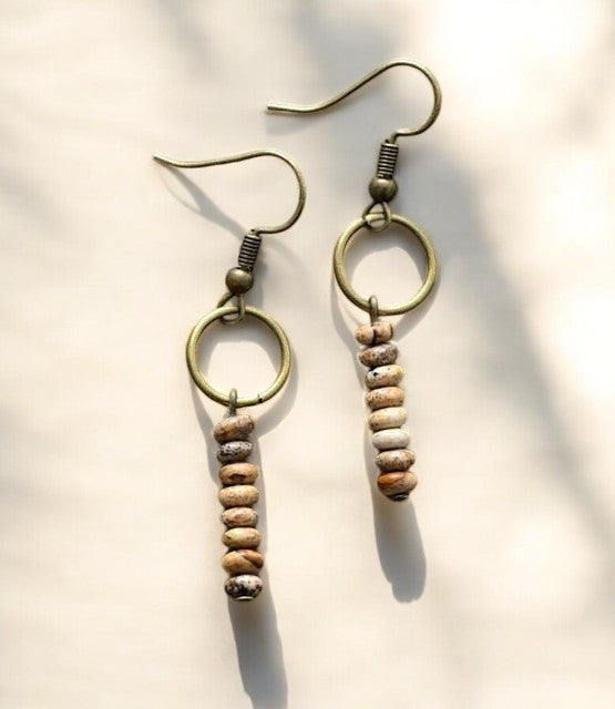 Orecchini in Pietra Naturale Jasper