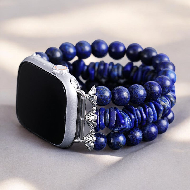 Cinturino Apple Watch elasticizzato in zaffiro oceanico