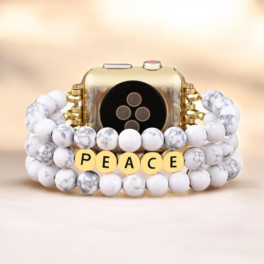 Cinturino Apple Watch Ispirazione Pace Howlite