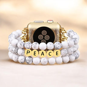 Cinturino Apple Watch Ispirazione Pace Howlite