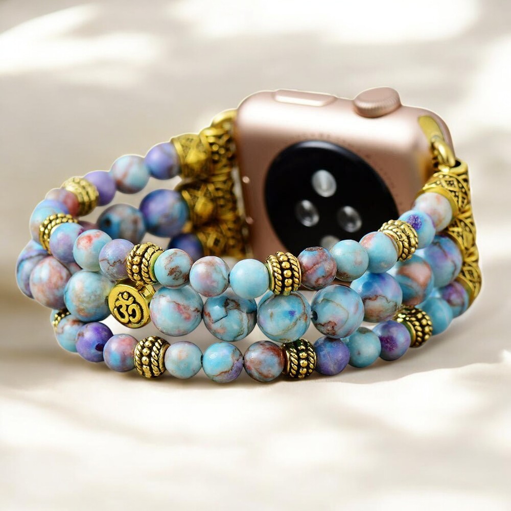 Cinturino Apple Watch Peaceful Jasper Stretch