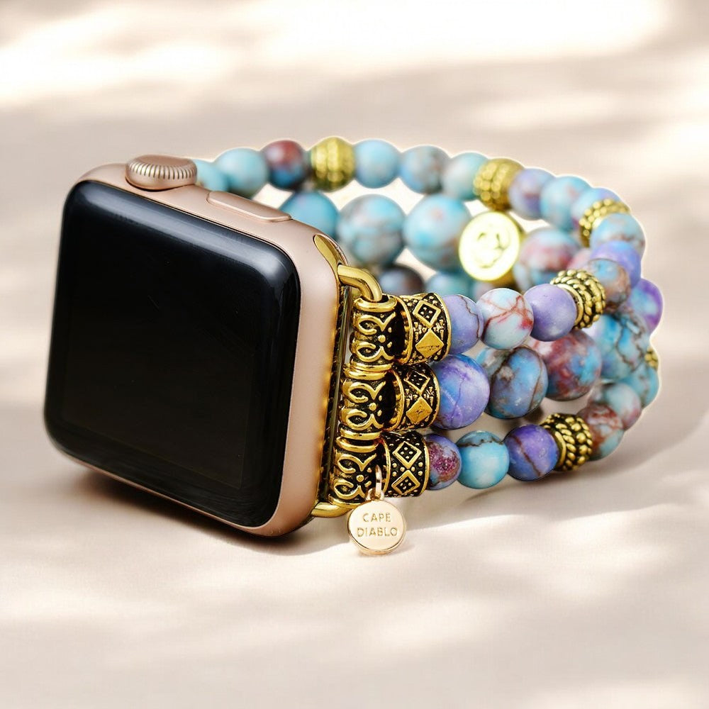 Cinturino Apple Watch Peaceful Jasper Stretch