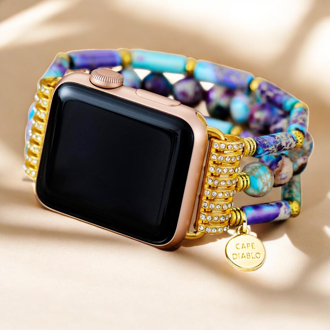 Cinturino elasticizzato Periwinkle Jasper per Apple Watch