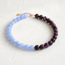 Collana con perline arcobaleno spesse