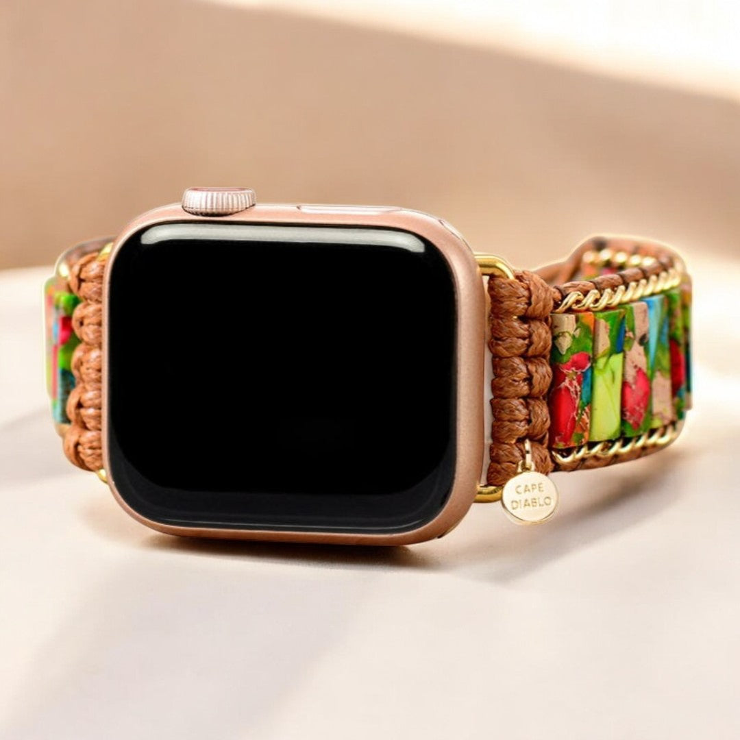 Cinturino Apple Watch in Giada della Foresta Pluviale