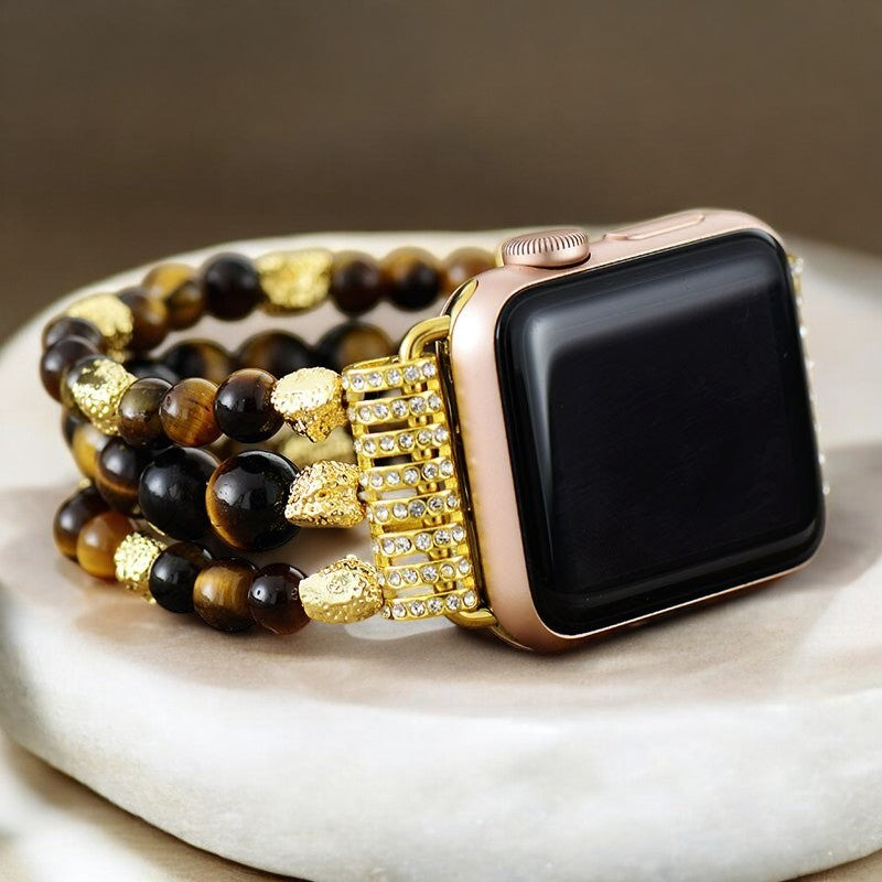 Cinturino elasticizzato Tiger Eye Gleam per Apple Watch