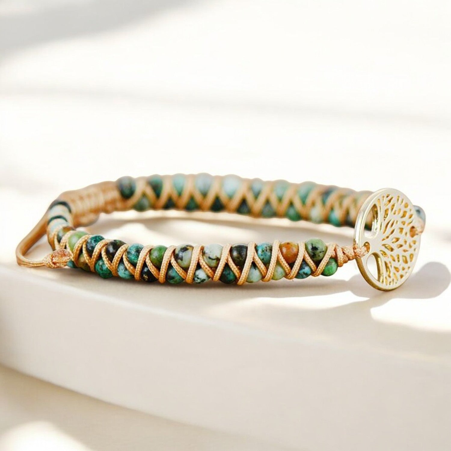 Bracciale Albero della Vita in Diaspro Africano