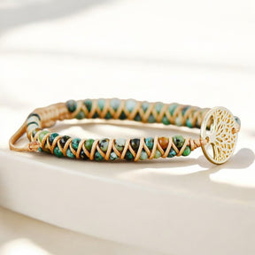 Bracciale Albero della Vita in Diaspro Africano