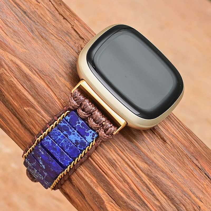 Cinturino per orologio Fitbit Versa 3 in lapislazzuli azzurro