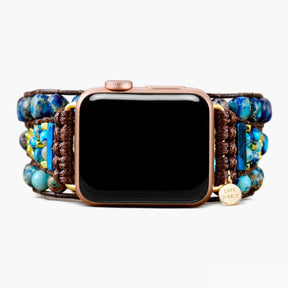 Graceful Blue Jasper Apple Watch Strap - Cape Diablo