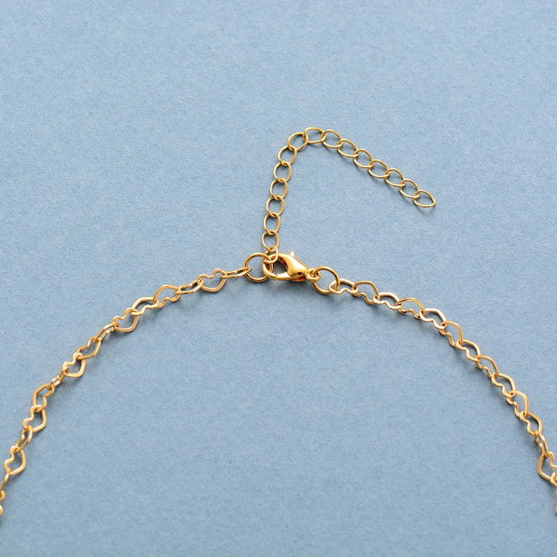 Collana iniziale cuore lapislazzuli - Aismée Collana iniziale cuore lapislazzuli - Aismée