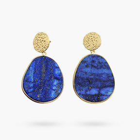 Lapis Lazuli Protection Drop Earrings - Cape Diablo