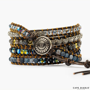 Onyx Moonlight Protection Wrap Bracelet - Cape Diablo