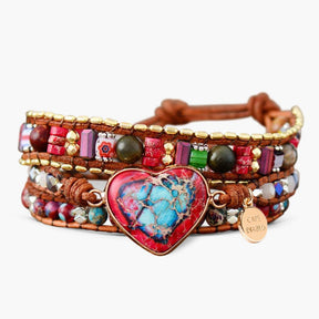 Vibrant Heart Protection Wrap Bracelet - Cape Diablo