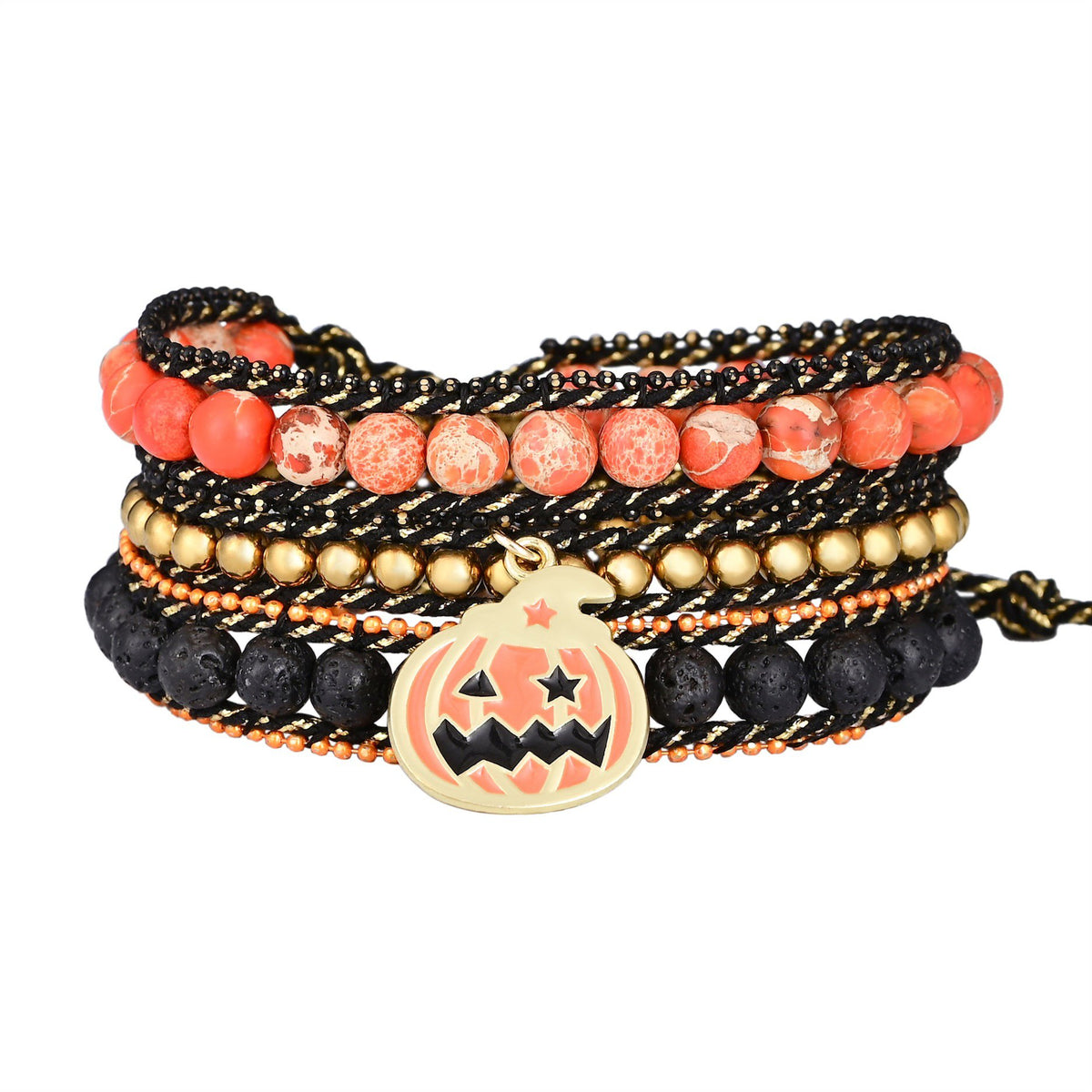 Wicked Pumpkin Patch Wrap Bracelet - Cape Diablo